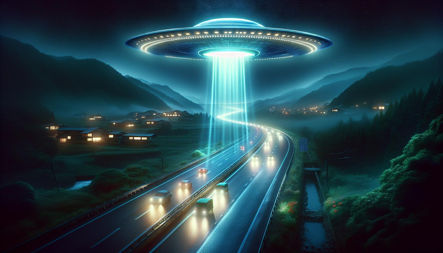 Intriguing Highway UFO Sighting in Japan: Approaching the Enigma